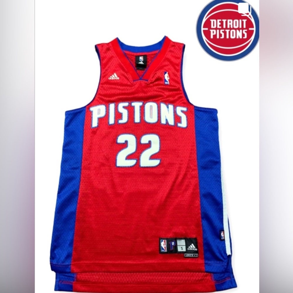 Adidas Kids NBA Detroit Pistons Jersey, # 22 Prince, size Large (14-16), EUC